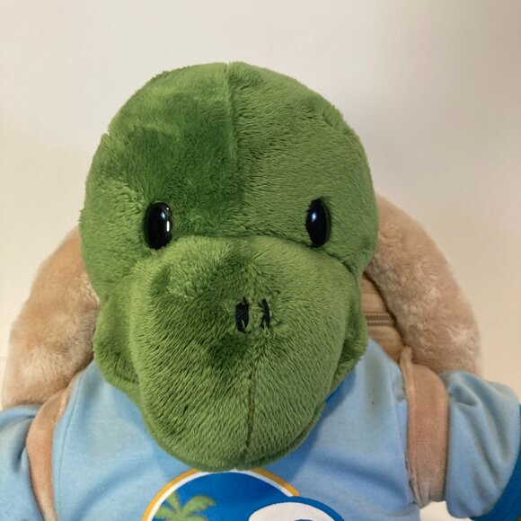 Build A Bear Trekkin Turtle W Removeable Backpack Shell Stuffed Plush Animal 16" - Picture 10 of 12